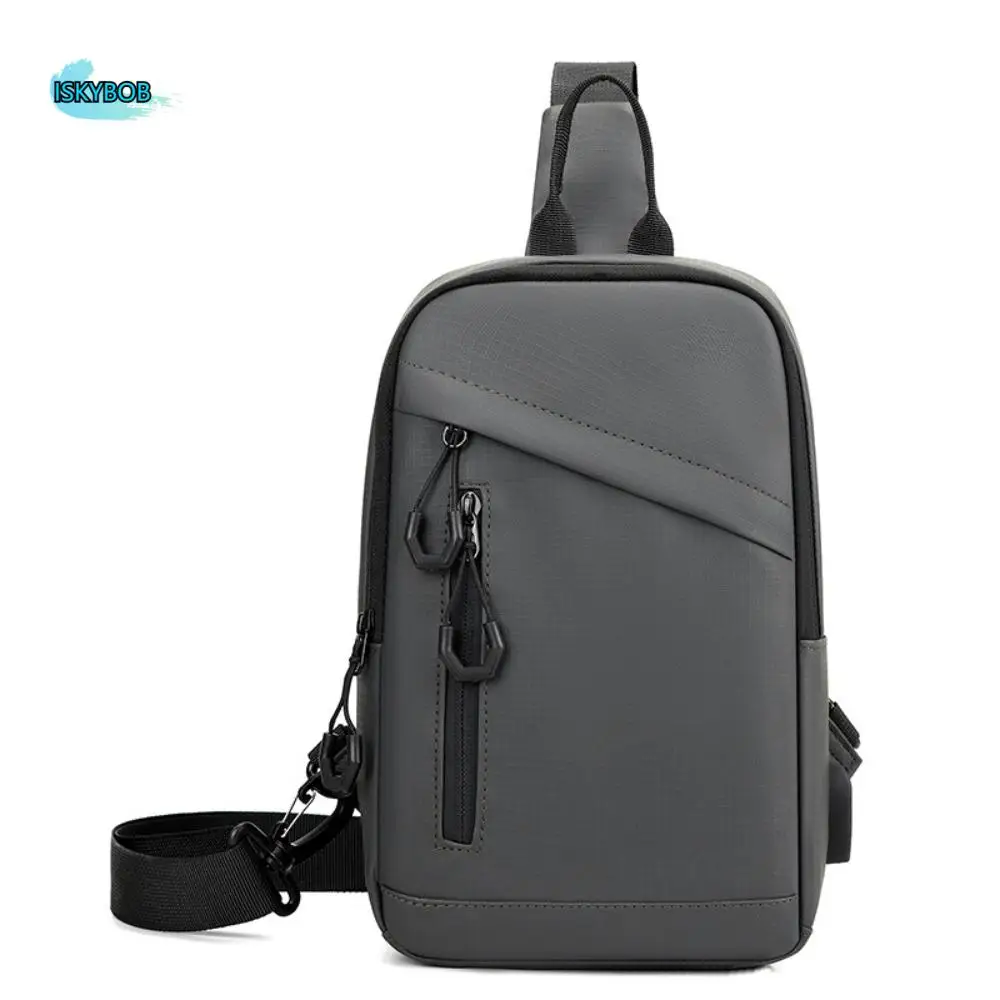 

Fashion Side Sling Men Chest Bag Oxford Handbag Male Shoulder Bag Sports Bag Solid Color Phone Crossbody Bag Running