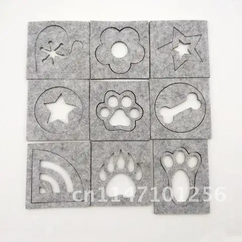 5 Pieces of Wool Felt Template Accessories Poke Poke Le Mold Tool Diy Craft Embroidery Sewing Stencil Applique Wedding Needle F