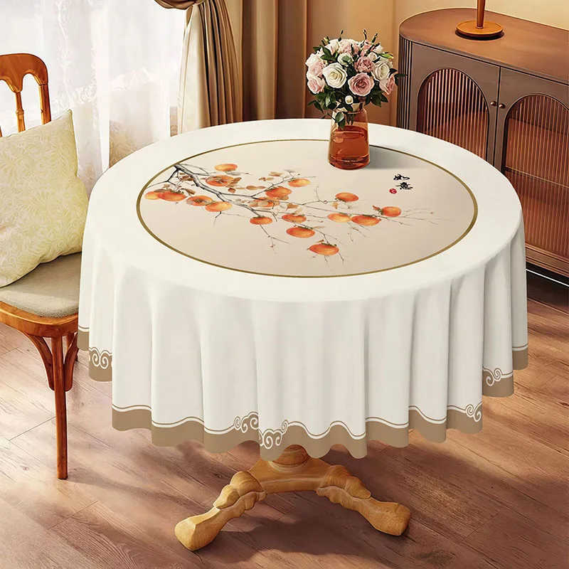 New Chinese Pvc Square Tablecloth High Quality Waterproof Oil-Proof Dining Table Decoration Comfortable Anti-Scratch Table Cover