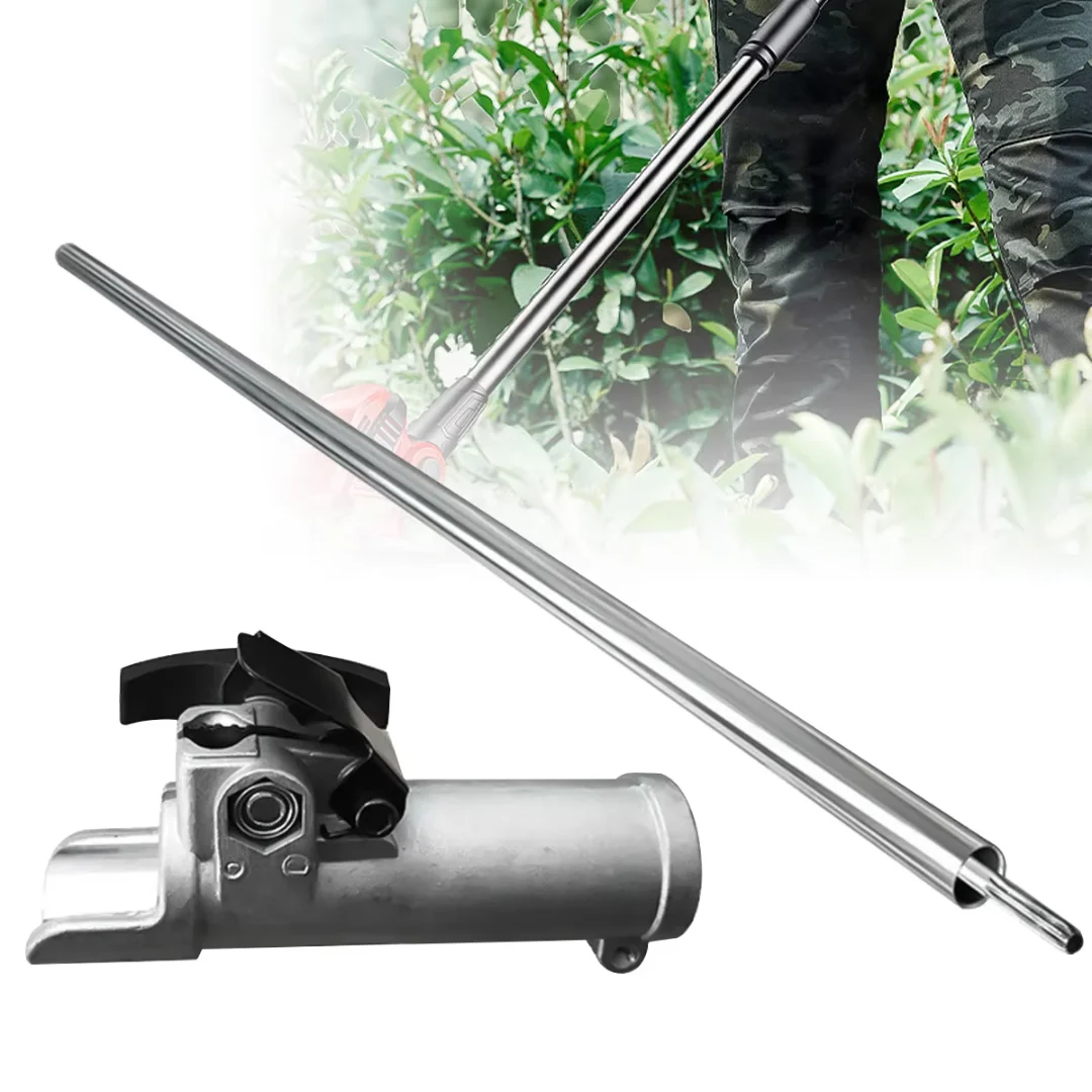 Does not include extensBrush Cutter Pole Quick Connector 26mm/28mm, 7/9 Teeth Shaft Adapter for High Branches Chainsaw Extension