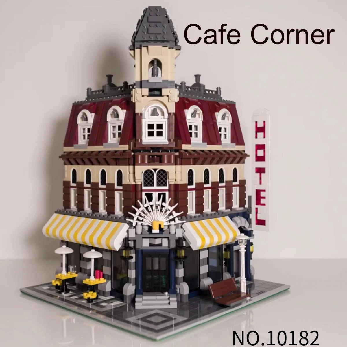 Creative Cafe Corner House Model Building Blocks Bricks Street View Compatible 10182 15002 Education Toy Kids For Birthday Gifts