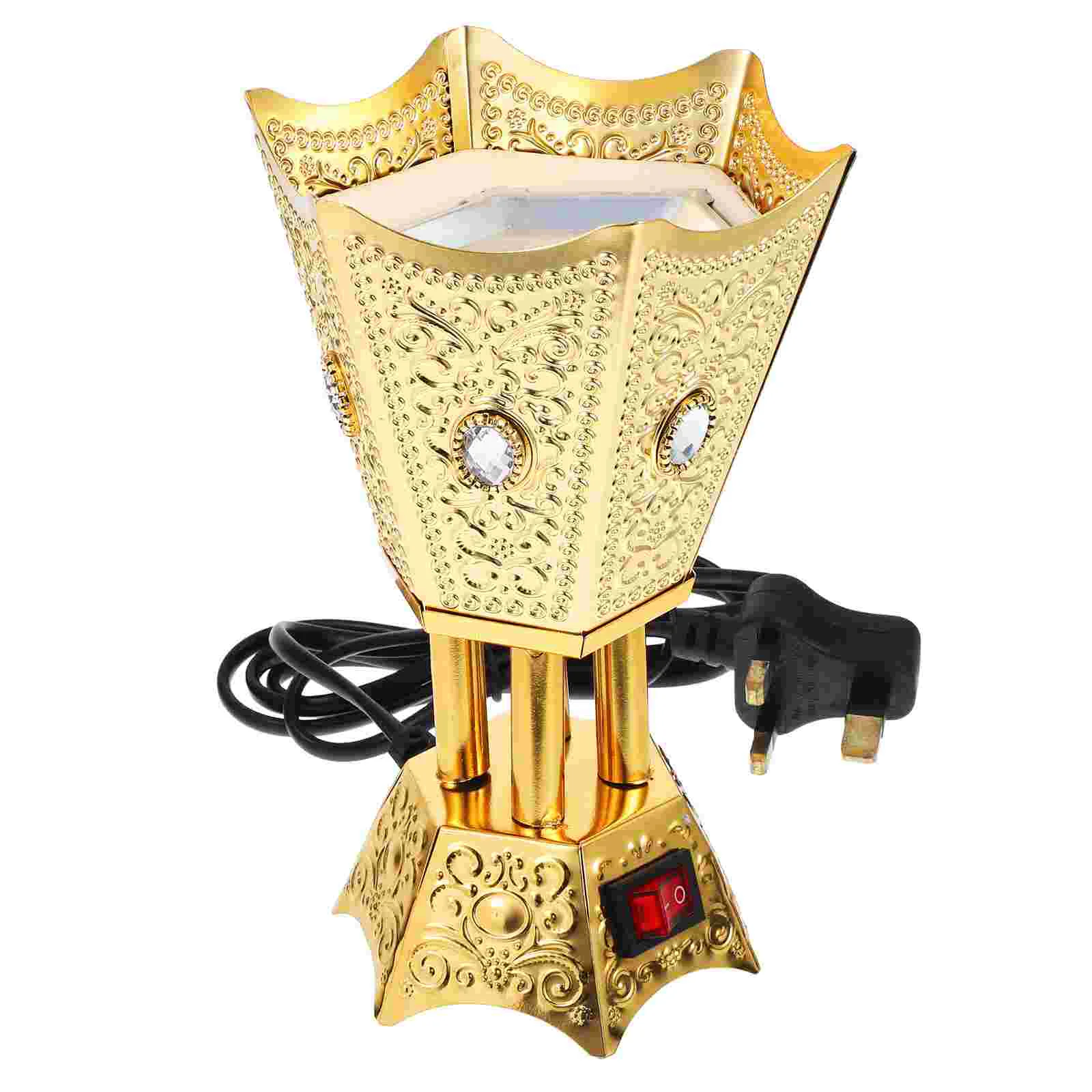 Elektryczny kadzidełko Oud Dekoracyjne wtyczki Retro Kadzielnica Aromatyczny palnik w stylu bliskowschodnim Dekoracja domu Wtyczki brytyjskie