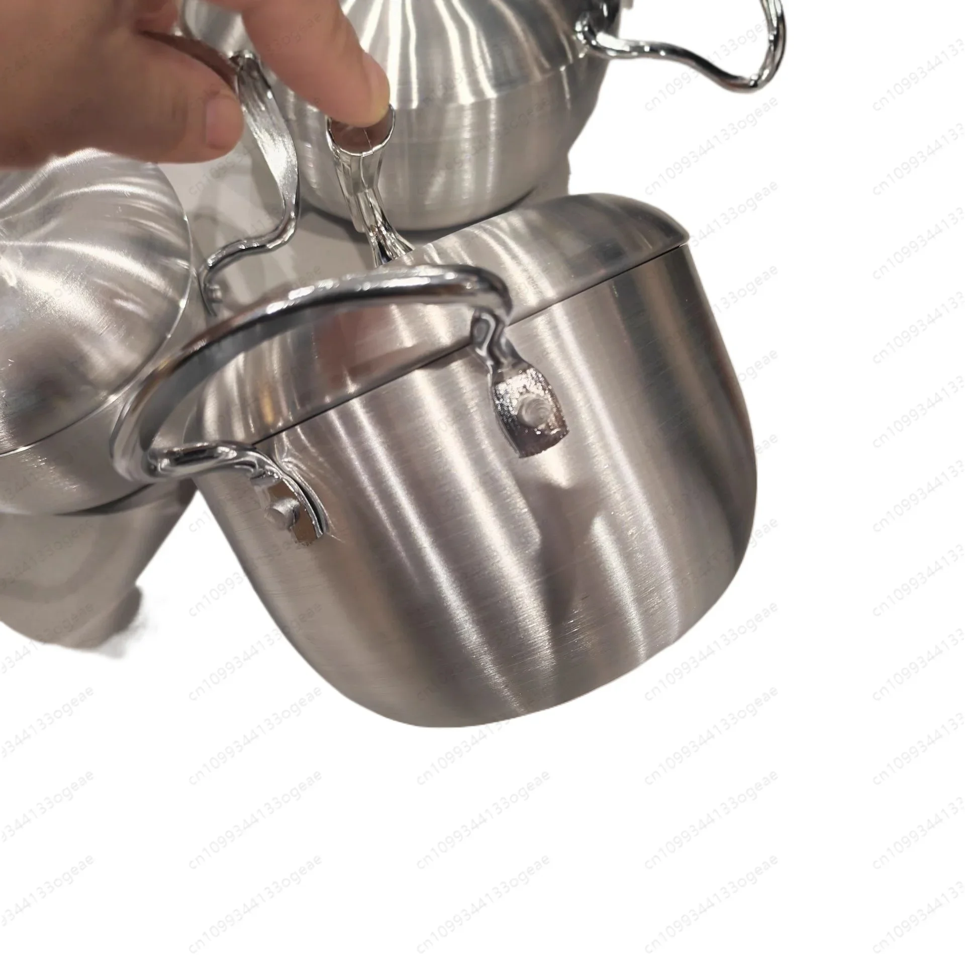 Aluminum Pot Apple Five-piece Set Middle East and Africa Popular Soup Pot Pot Set 16/18/20/22/24CM