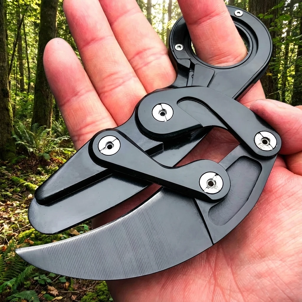 2026 Pocket Double-arm Knife All-steel Claw Folding Knives Camping Tool Outdoor Mechanical Multifunction Knives