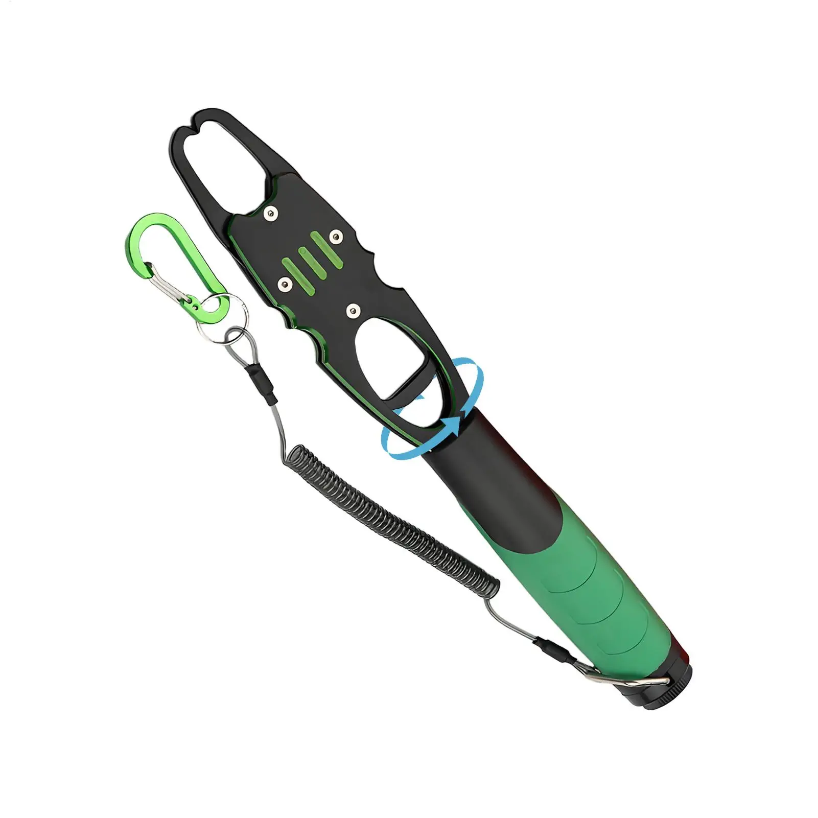 

Pocket-Sized Fish Gripper Saltwater Freshwater Lip Grabber Anti-Slip Tackle for Salmon Crappie Walleye Pike Trout Bluegill