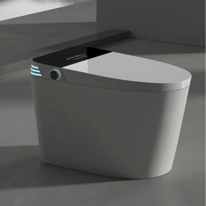 

Tankless Smart Toilet with Built-in Bidet, One-Piece Design, Auto Flush & Open/Close, Heated Seat, Warm Water & Drying,