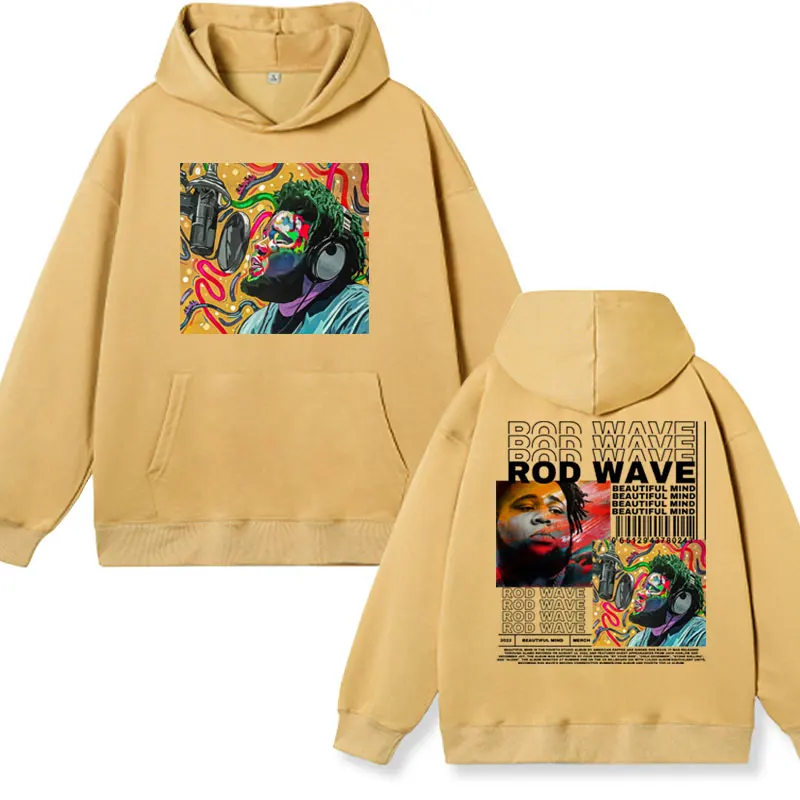 Rapper Rod Wave Nostalgia Album Cover Graphic felpe con cappuccio uomo donna moda estetica pullover felpe oversize maschili Hip Hop