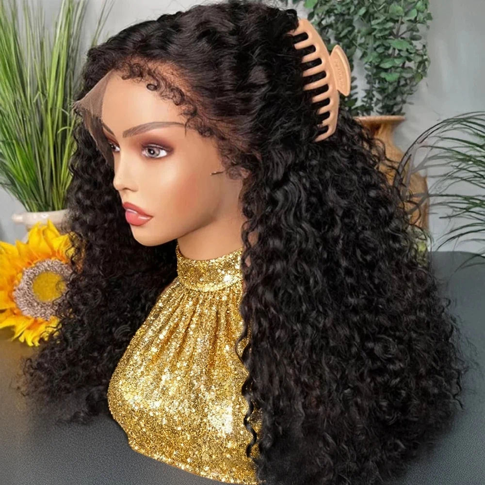 AMYTUD مجعد موجة عميقة 13x4 HD الدانتيل الجبهة الباروكات قصيرة بوب شعر مستعار 14 16 بوصة البرازيلي الشعر البشري 5x1 الدانتيل الشفاف شعر مستعار أمامي #1