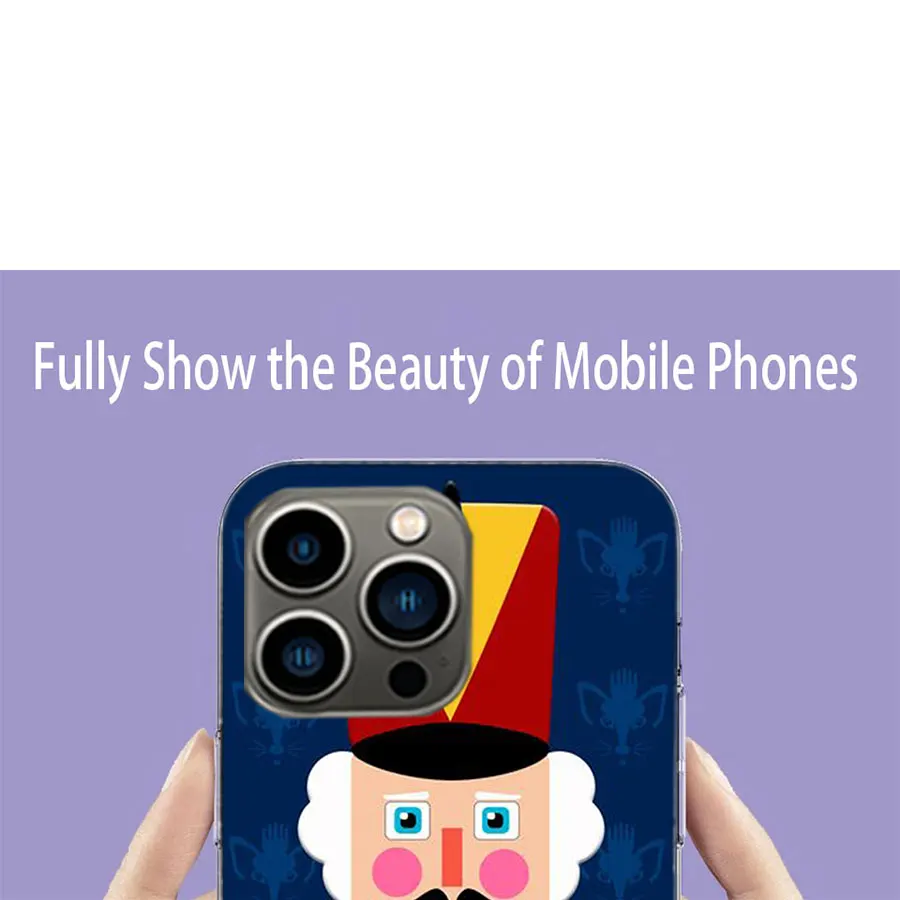 Nutcracker King Cartoon Phone Case For Apple Iphone 16 13 Pro Max Coque 15 14 Plus Clear 12 Mini 11 Pro Cover Cute Fundas Silico