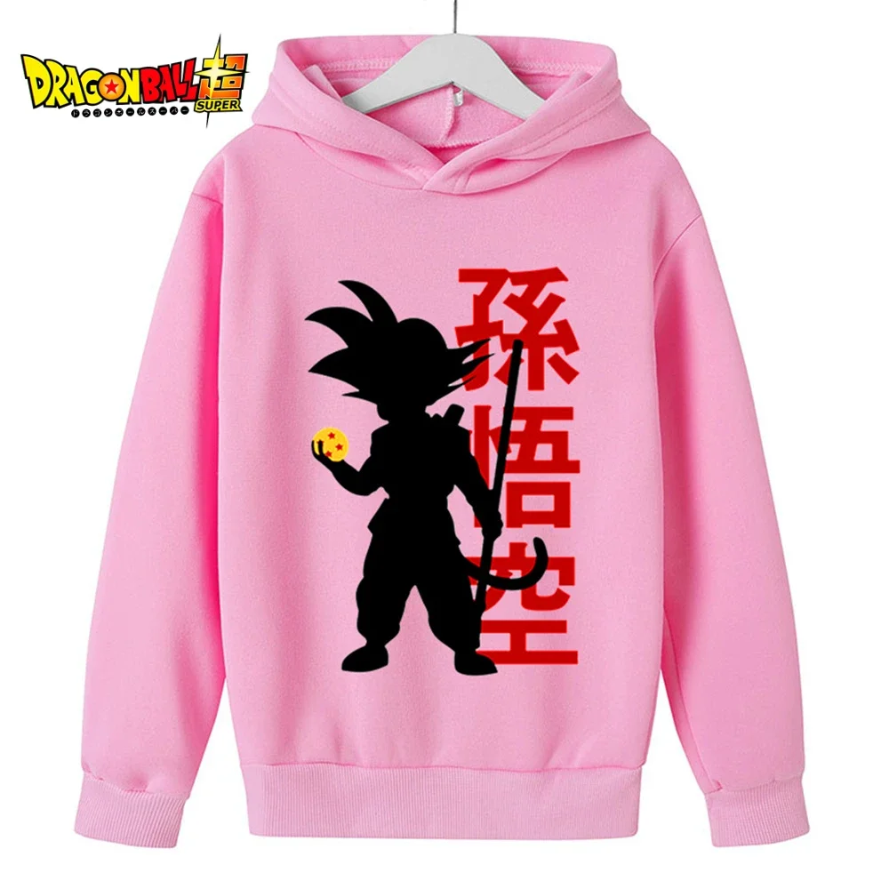 Dragon-ball Z Goku Autumn Winter Boys Girls Sweatshirts Kids Anime Cartoon Hoodies Clothing Toddler Goku Hooded Tops