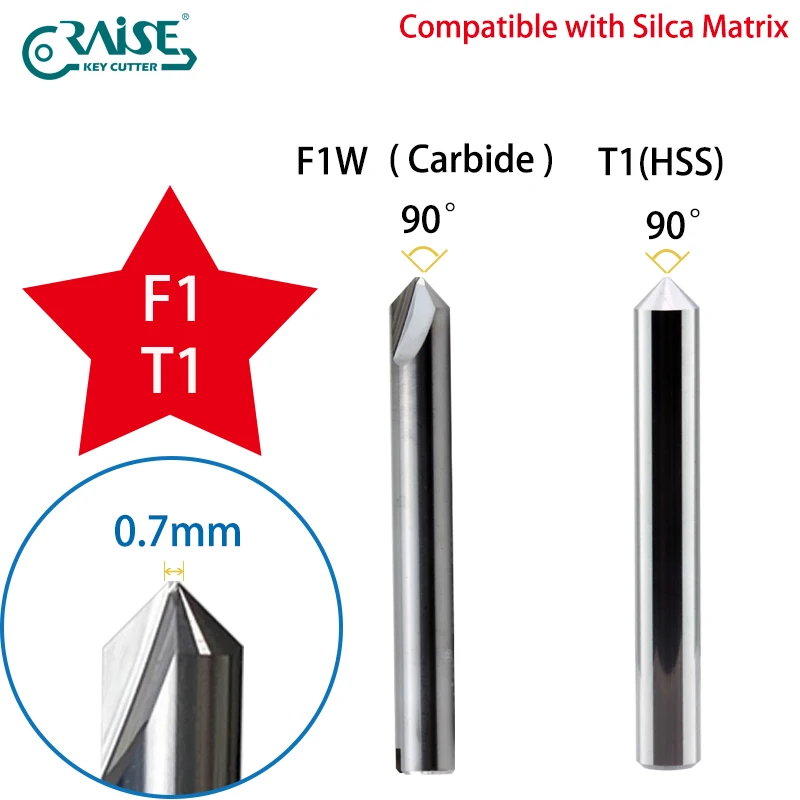 

Фреза RAISE, совместимая с ключевыми станками SILCA F1W T1 и SILCA MATRIX, инструменты для слесарей