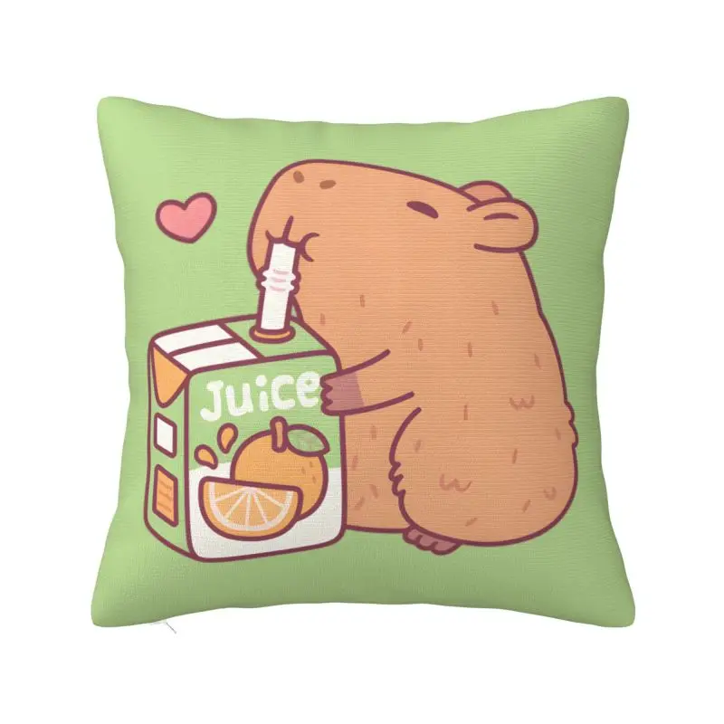 Nordic Cute Capybara Throw Pillow Case Home Decor 3D Print Sofa Cushion Cover Polyester Soft Pillowslip Dakimakura