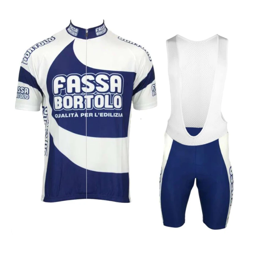 ファッサボルトロチームサイクリングジャージセットビブショーツ Mtb