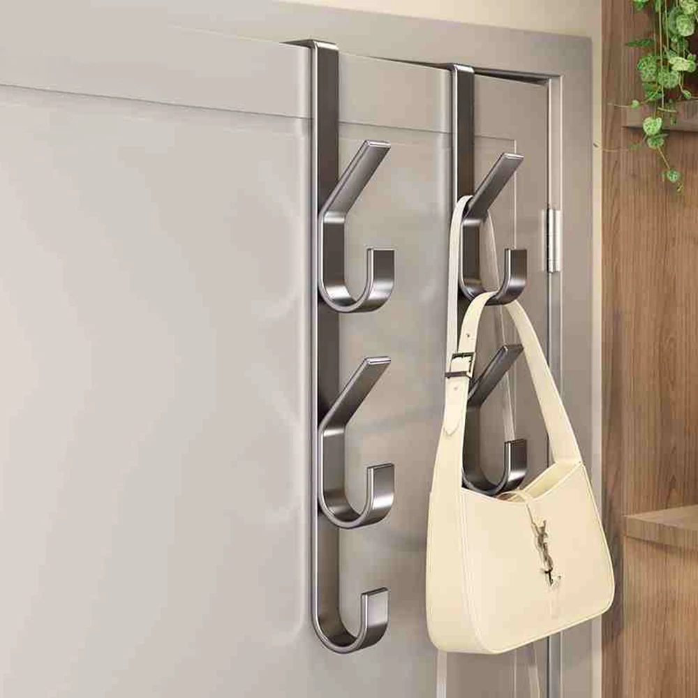 Easy Installation Door Hook-Strong Metal Coat Rack, Suitable for Clothes, Hats and Bags-Space Saving Design, Suitable for Bedroo