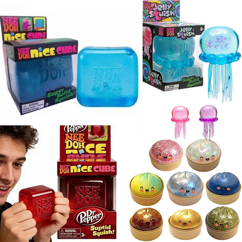 2026 Hot Cute Cube & Ocean Squishy Blind Box, Random Surprise Squeeze Toys, 1Pcs Guaranteed Lucky Stress Relief Fidget Toy Set