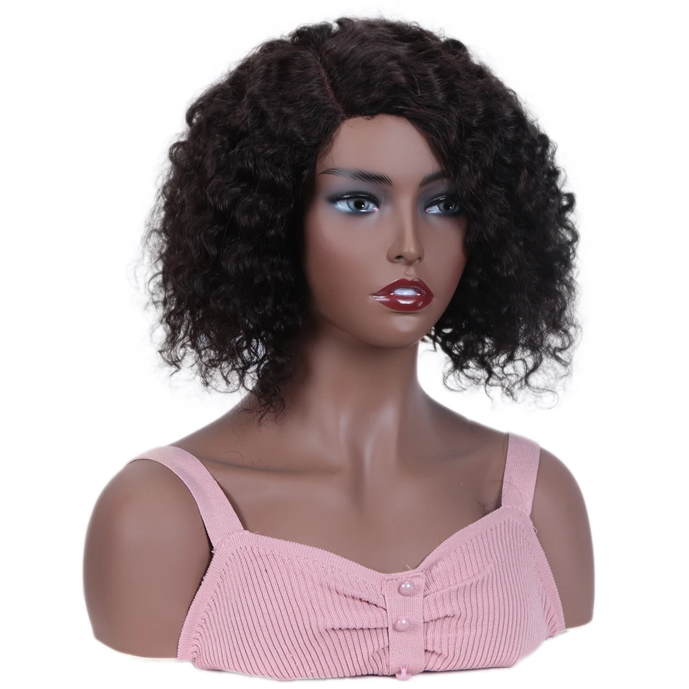 Perruque Bob Lace Wig Brésilienne Naturelle Bouclée Rouge 99J, Cheveux Humains Élégants, Prêt à vitation, 100% de Densité, pour Femme