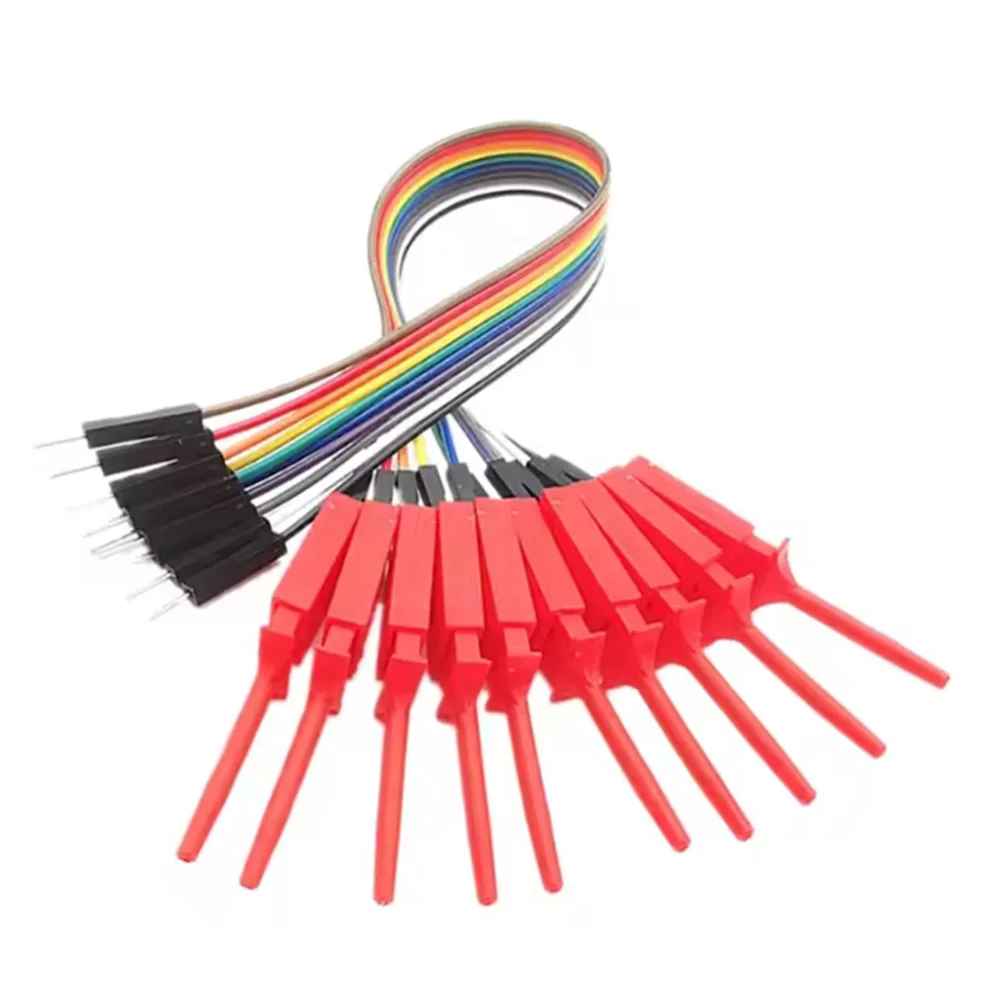 Hobby Component Analysis 20cm Logic Analyzer Stable Performance Testing Kit Cable Clamp Efficient Testing Features