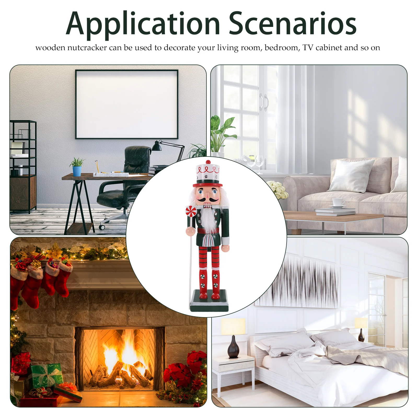 Деревянная скульптура-орешник на Рождество, праздничная декорация для стола и отображения в доме