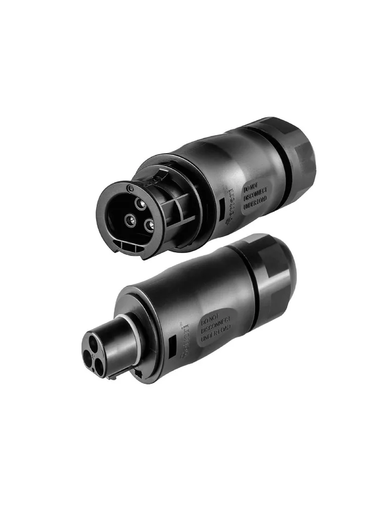 Prise de couplage à 3 broches BC01 et pour applications d'onduleur Conception étanche IP67 Compatible avec les principales marques