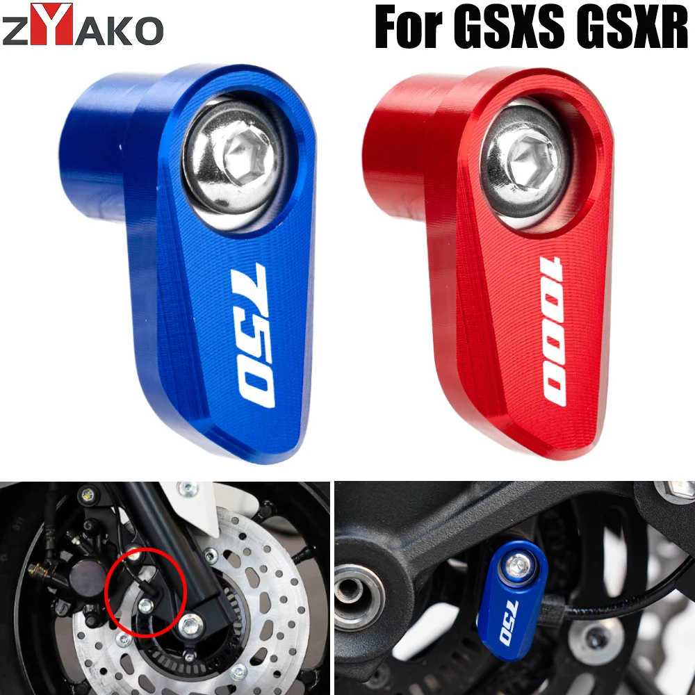 For Suzuki GSXS 750 GSX-S 1000 GT 1000GX GSXR 750 1000 600 Motorcycle Aluminum Front Rear Wheel ABS Sensor Protection Guard