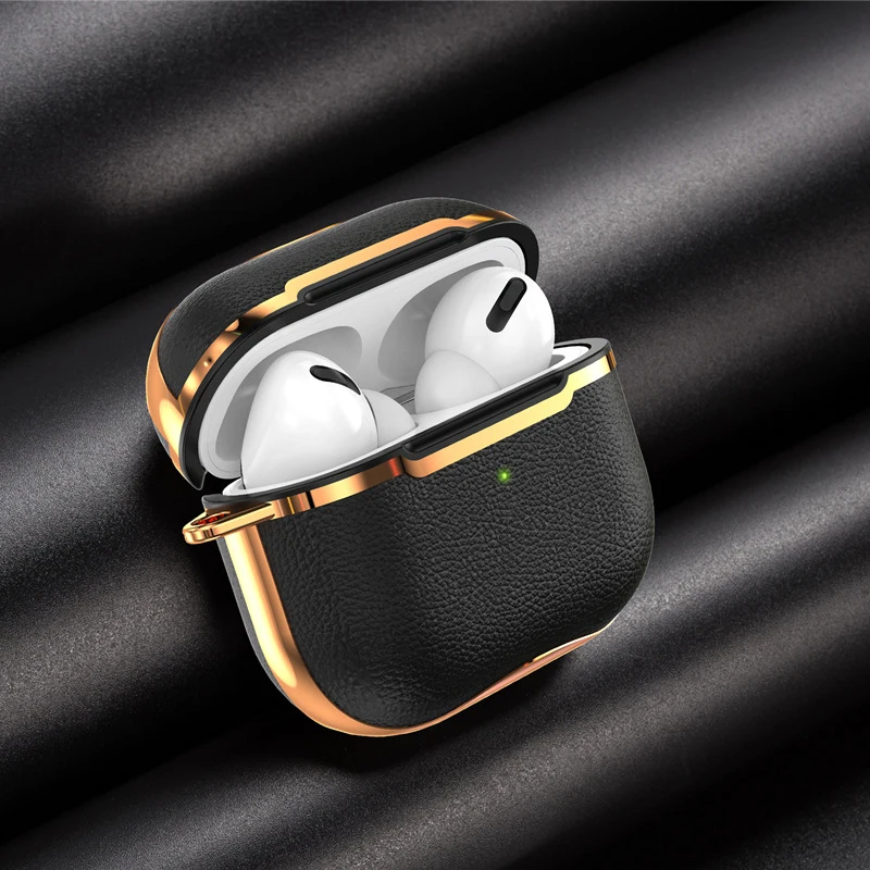 Luxury Case for AirPods Pro 2 3 Case Leather Pattern Cover for AirPods Pro2 Pro 2022 Case Soft TPU funda Air Pods 3 Pro Coque