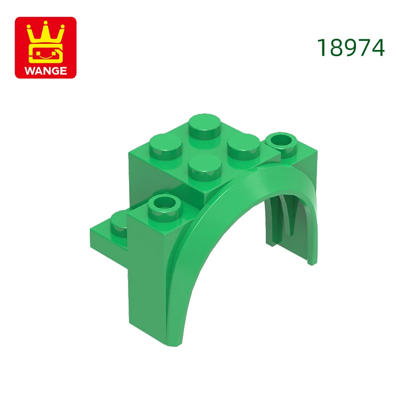 Wange 37 stks/partij 18974 Boog Afgerond Voertuig Blok Moc Kleur Accessoires Compatibel met Baksteen DIY kinderen Speelgoed Montage Onderdelen