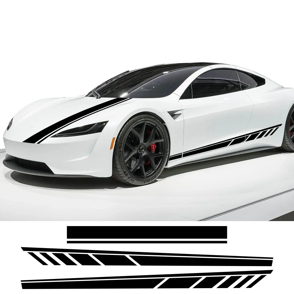 Pattern Graphic Decal For Tesla Model 3 S X Car Door Side Hood Stickers Waterproof Vinyl Film Auto Exterior Car Accessories