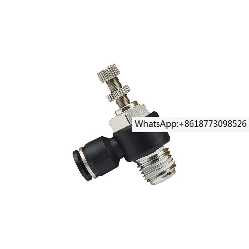 

10PCS Pneumatic gas pipe quick connector throttle valve speed control valve SL4 6 8 10 12-M5 01 02 03 04 cylinder