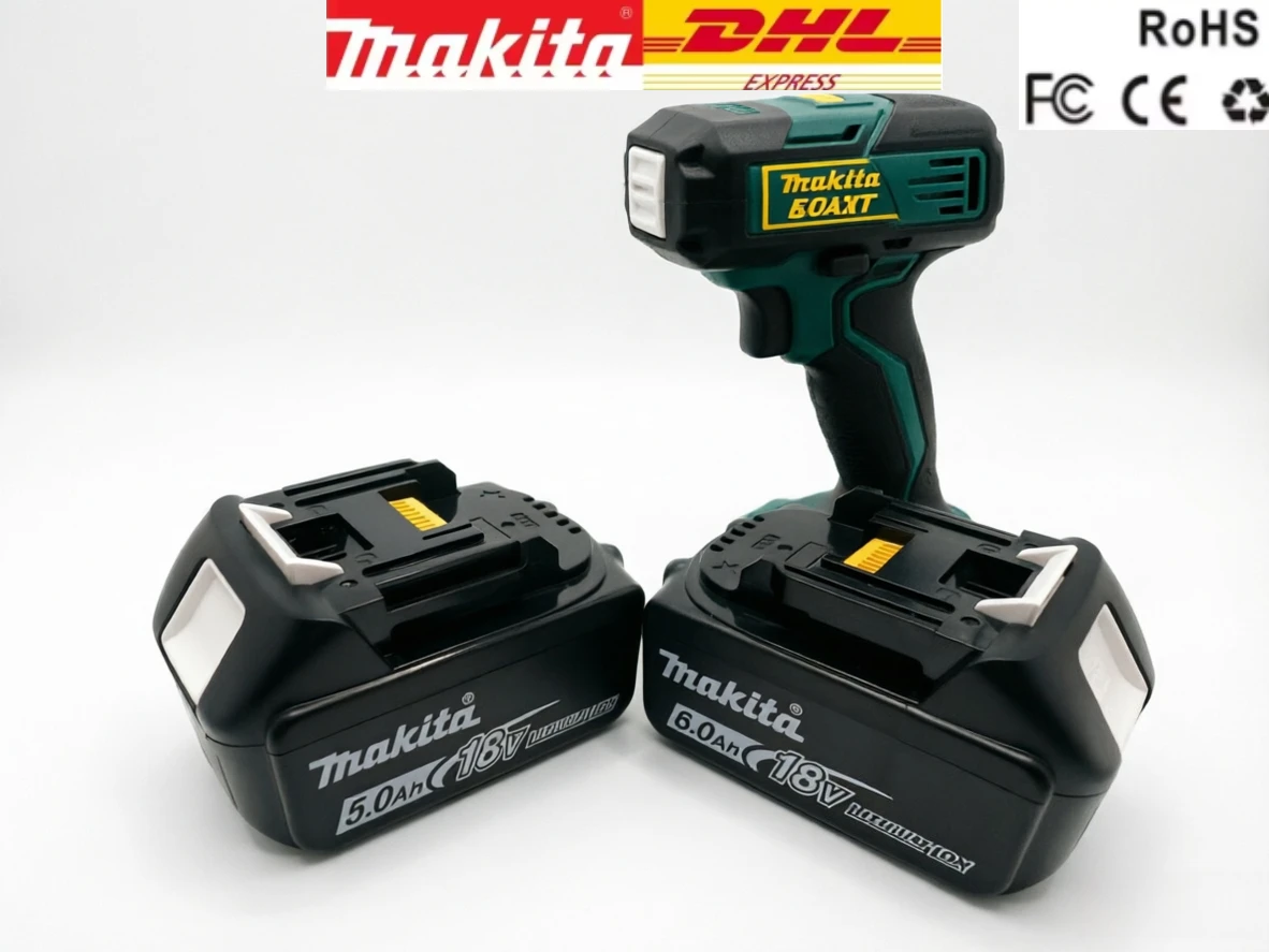 

Makita 18V 5.0Ah Lithium-Ion Replacement Battery BL1850 BL1860 BL1840 BL1830 For Makita 18V LXT Cordless Power Tools