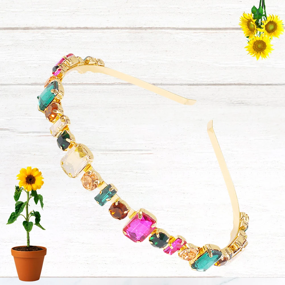 

Styling Headbands Adult Hair Fashion Hoop Rhinestone Women Stylish Full Diamond Bride