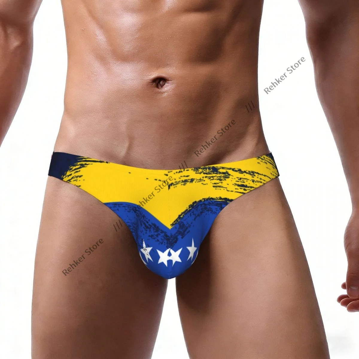 Men Bikini Briefs Venezuela Grunge Flag Male Underwear Sexy Underpants