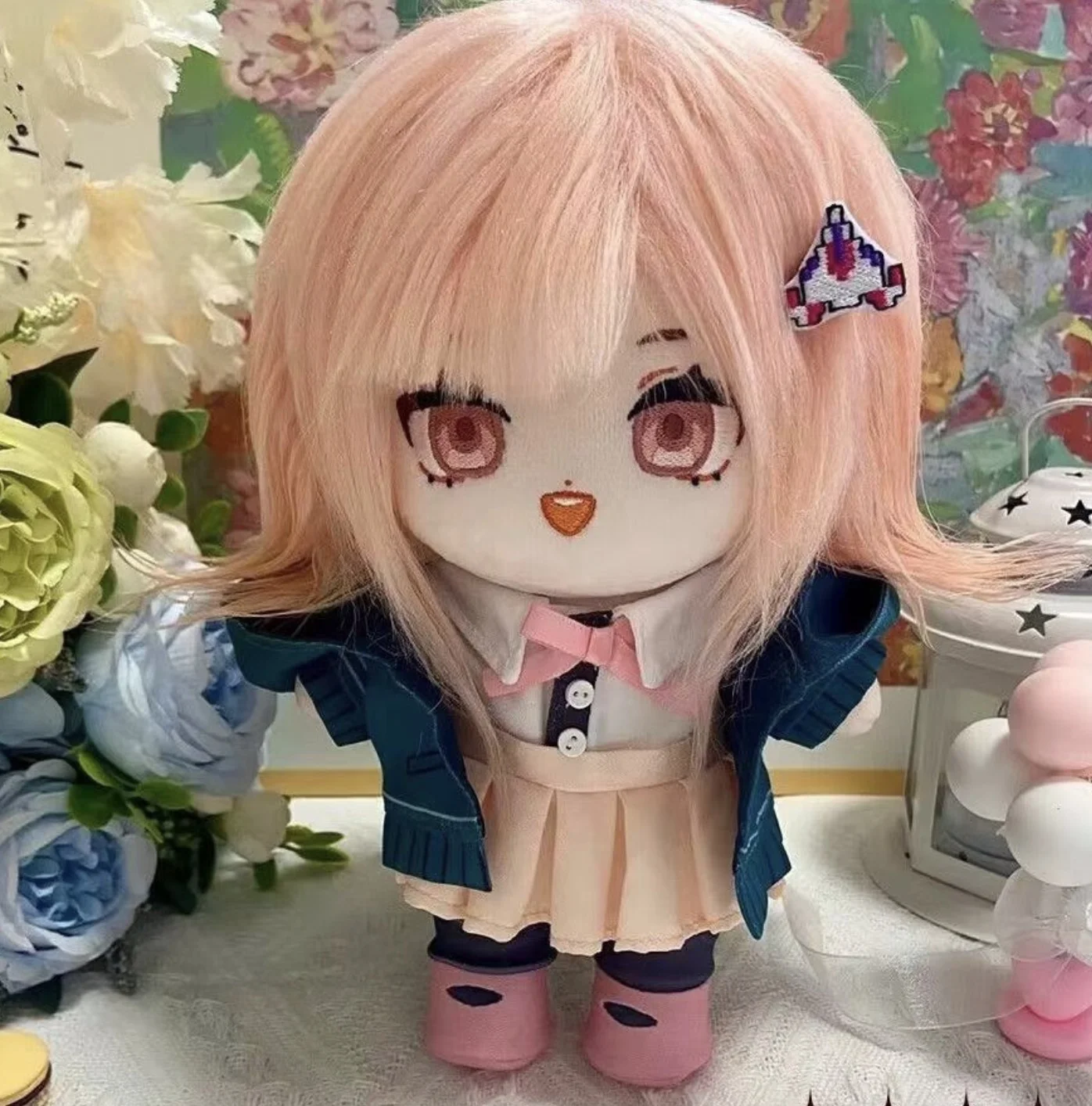 

Stuffed 20cm Anime Danganronpa Nanami Chiaki Cotton Doll Toys COS Children Adults Dress-up Plush Toys Gifts or Fan Collection