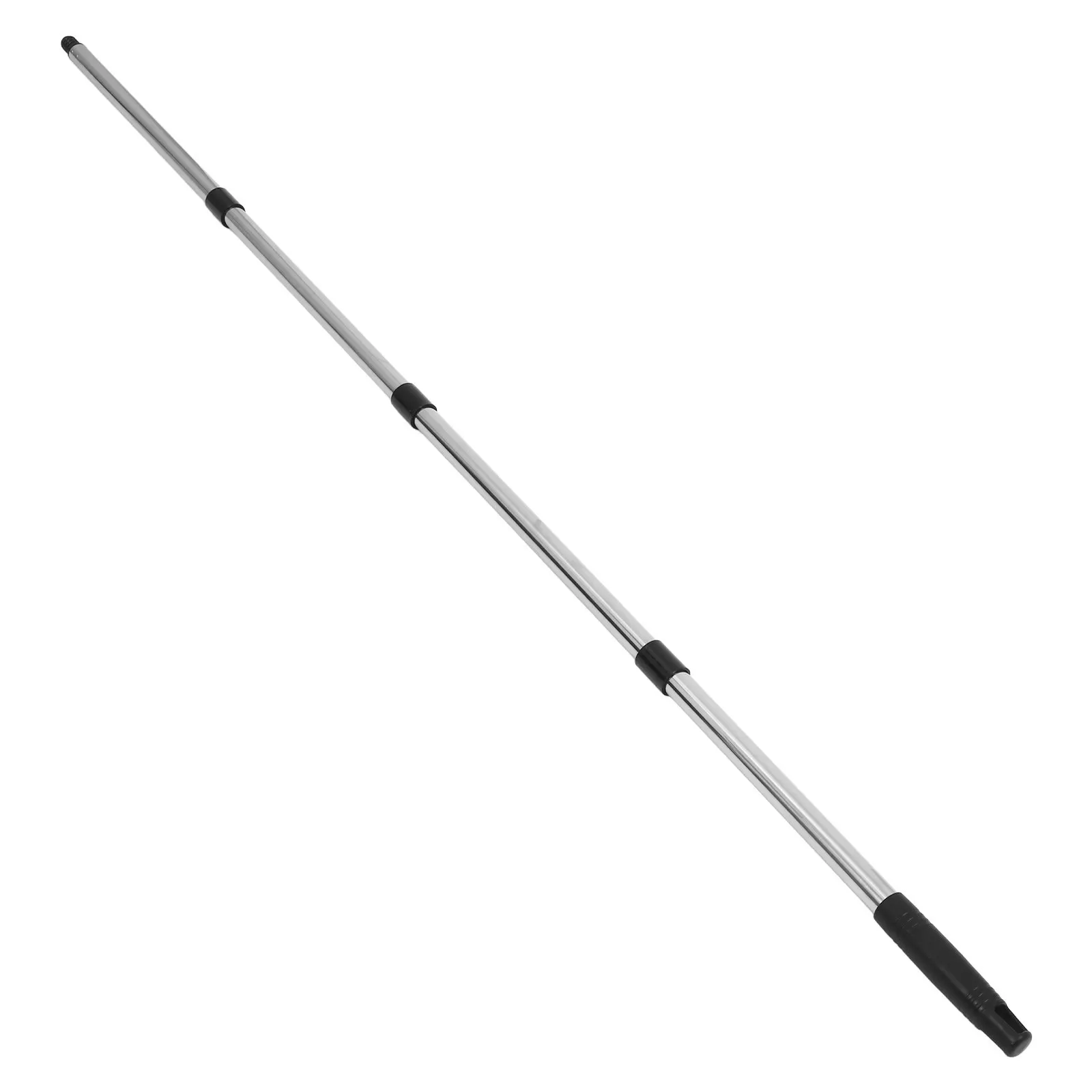 Threaded End Stainless Steel Mop Handle 4 Section Telescoping Pole Household Cleaning Mop Stick Replacement Telescoping Pole