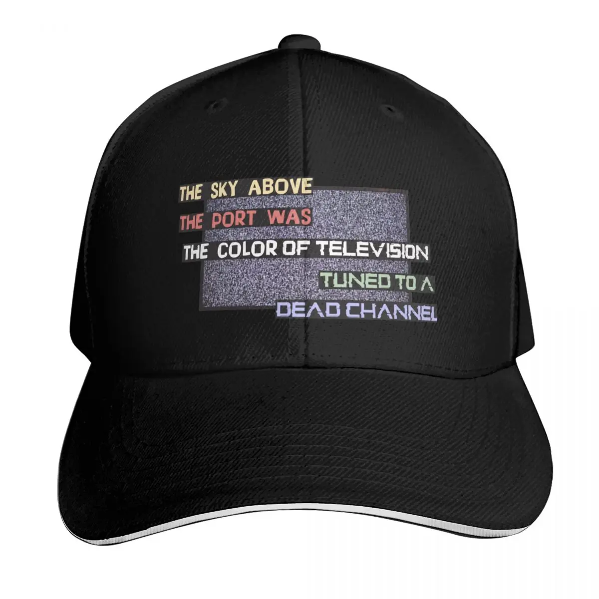 Neuromancer Collection - A Dead Channel Baseball Cap Men Women Casual Summer Sport Sun Cap