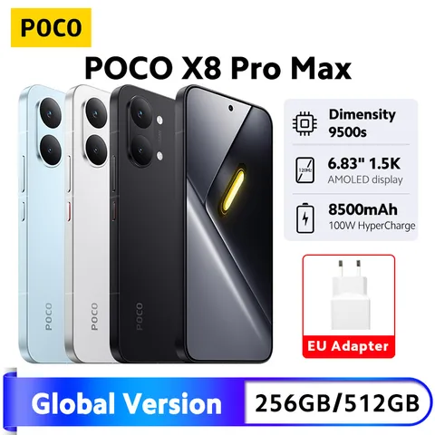 Смартфон Poco X8 Pro Max, 12/256ГБ, 12/512ГБ, global