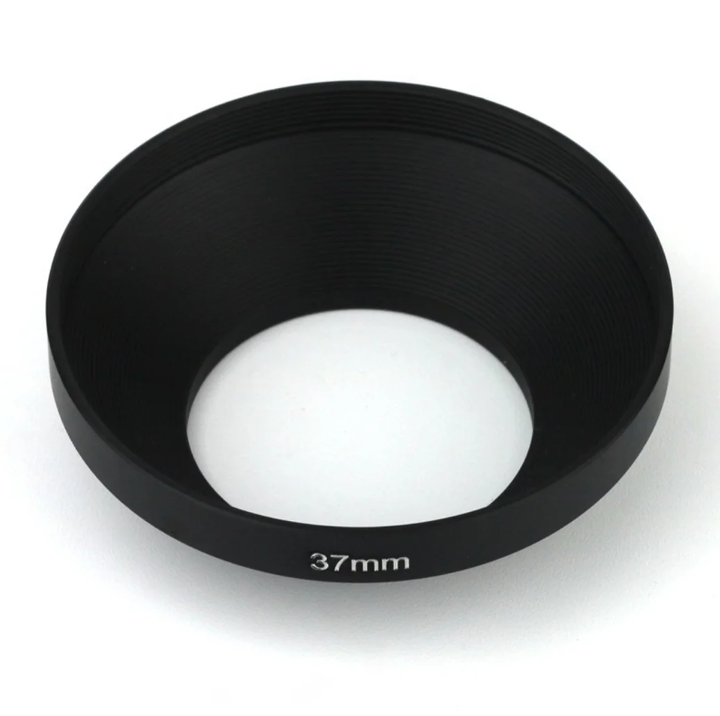 34mm 37mm Camera Lens Hood Shade Metal Mask Light Shield Cover Wide Angle Light Shield Protective Shade Minimalis Style Sunshade