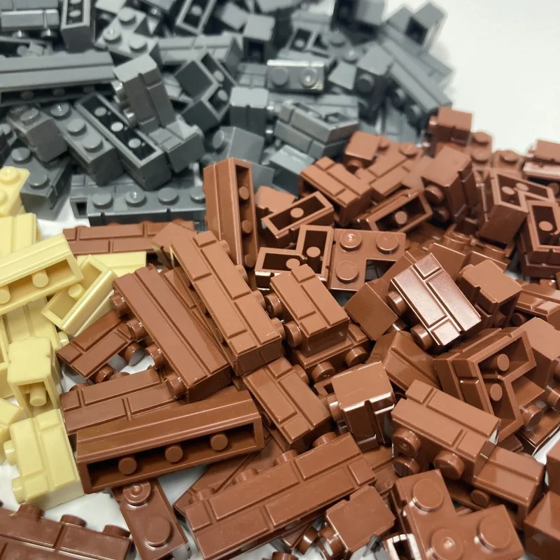 120 SZT. Klocki Konstrukcyjne DIY Symulacja Ściany Miejskiej Cegła Małe Cząsteczki Model Klocków Akcesoria do Budowania Prezent dla Dzieci