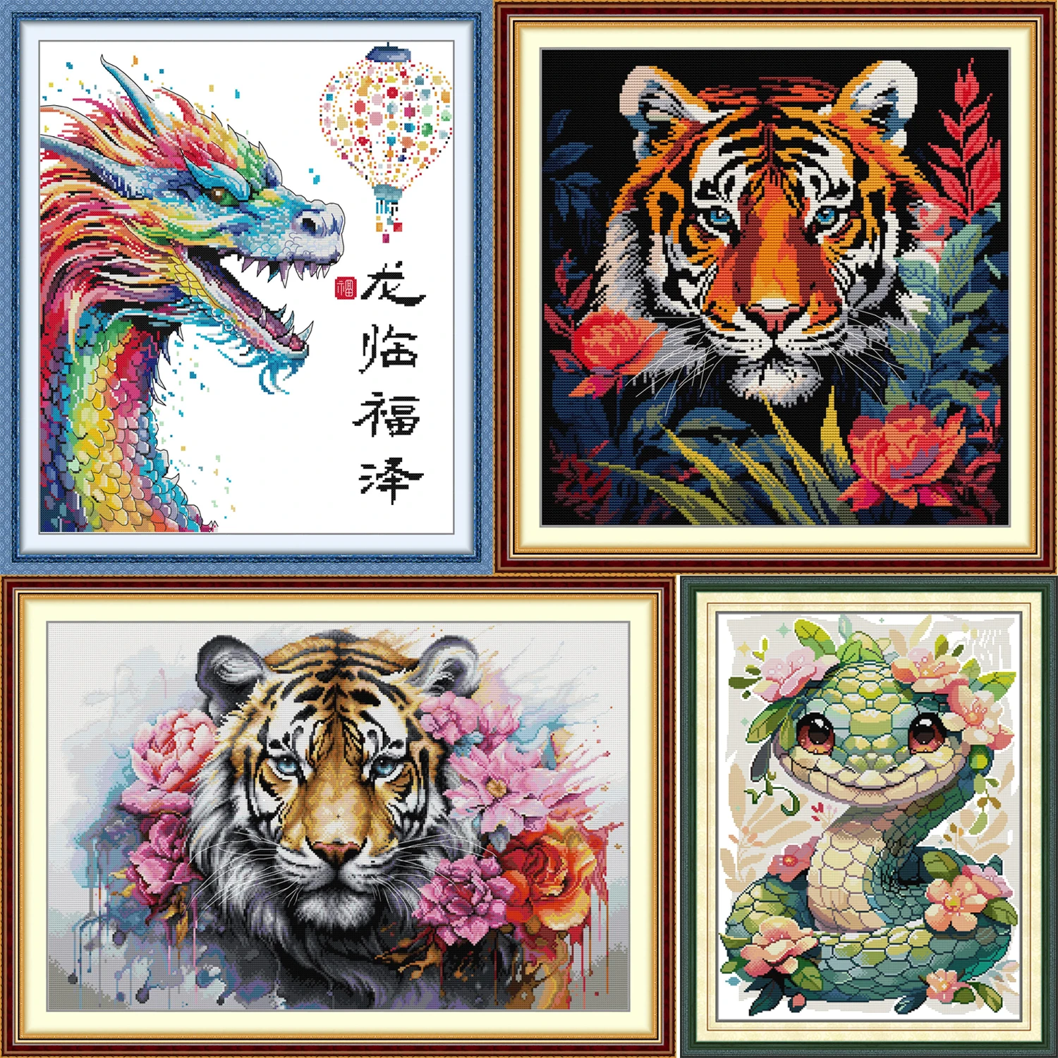 

Joy Sunday, новые поступления, набор для вышивки крестом, легкий узор, набор для вышивки из штампованной ткани Аида, животные