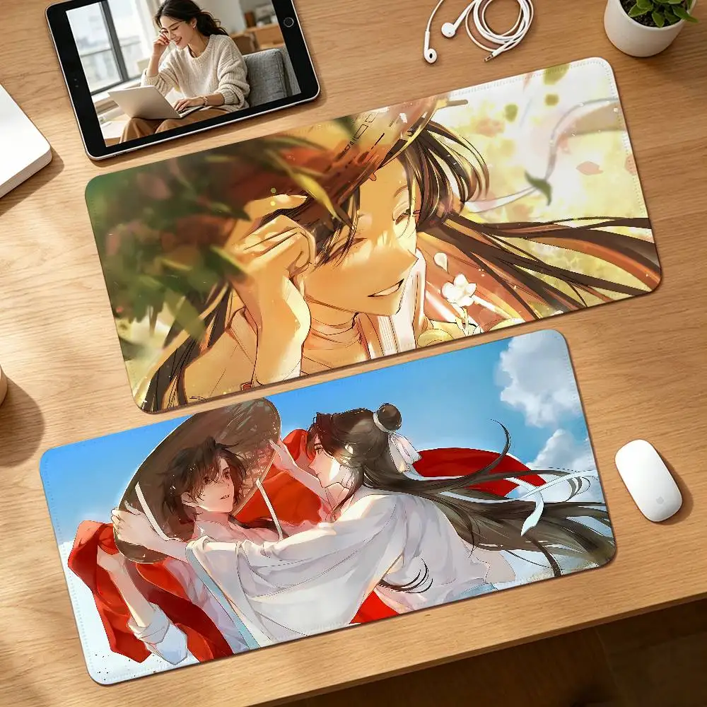 Anime Heaven Official’s Blessing Gaming Mouse Pad Non-Slip Lock Stitched Edge Large Office Desk Mat For Computer And Keyboard