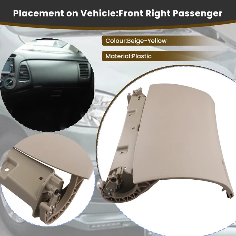 Car Passenger Storagebox Panel Cover Beige 55440-0K040 LHD For Toyota Innova 06-15 Dash Glove Box Upper Panel 554400K040