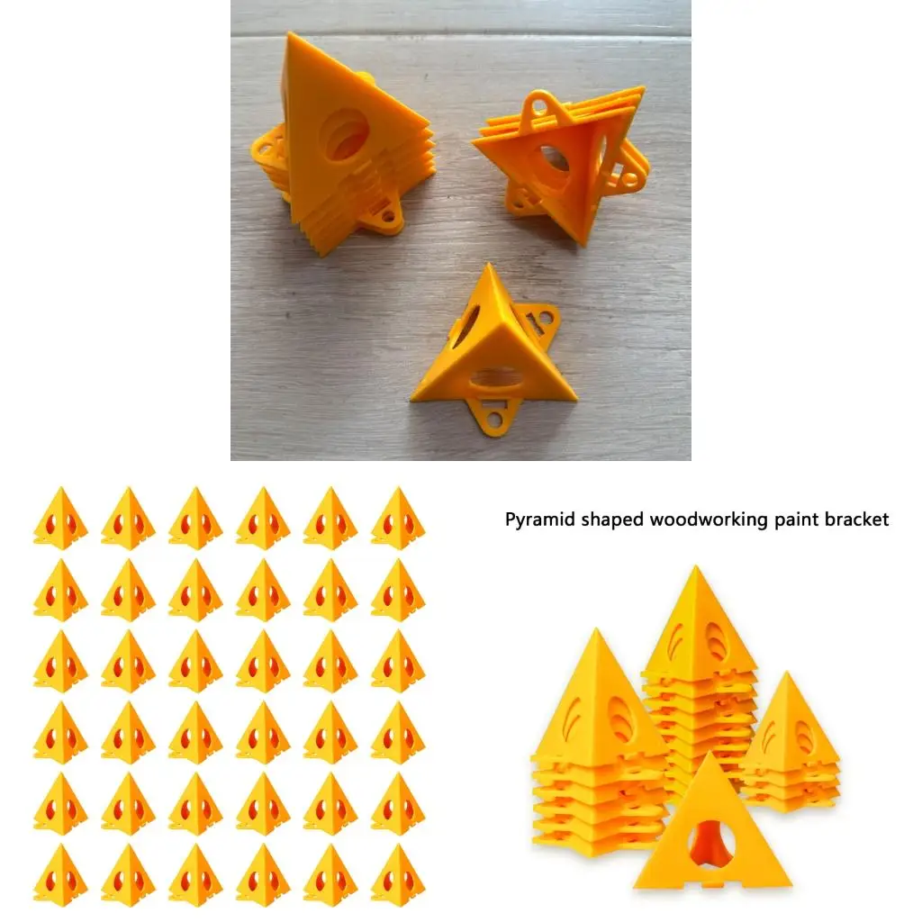  36Pcs Pyramid Stands Set Triangle Stand Paint Tool Triangle Paint Pad Feet