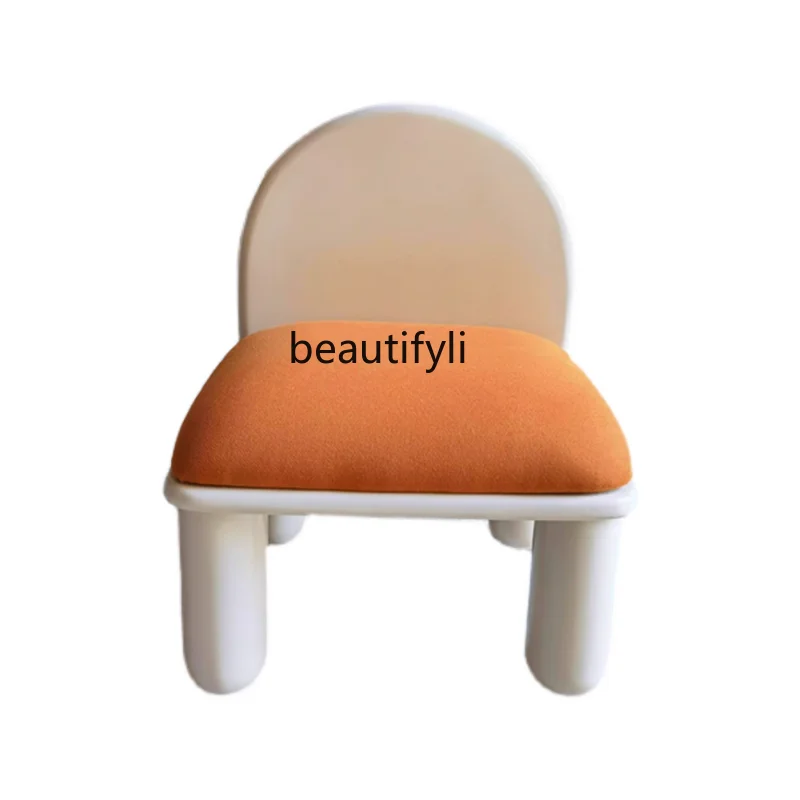 Nordic Seat Back Chair Soft Padded Stool Dining Chair Early Education Center Stool Kindergarten Low Stool lounge chair