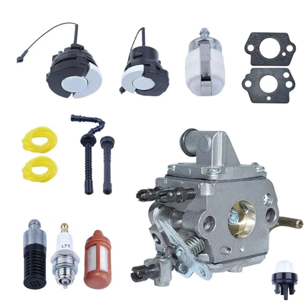 Carburetor C1Q-S258 Kit With Primer-Bulb Fuel Lines For MS192 MS192T MS192TC Chainsaw Replacement Parts Accessories