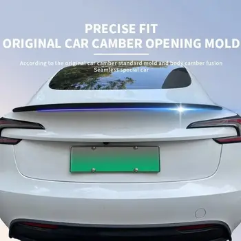 Spoiler z prawdziwego włókna węglowego, tylny spojler bagażnika, do Tesli Model 3 Highland 2024-2025, części zewnętrzne, akcesoria samochodowe 10 best sales spojler tylny modelu 3 - №2