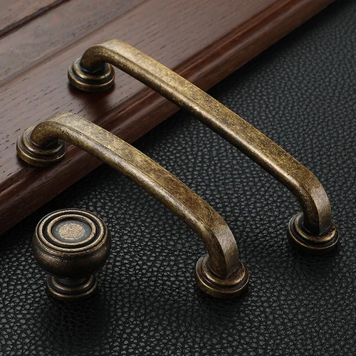Imagen 1 del producto YM-manija de muebles antiguos para tocador, tiradores de armarios con cajones Vintage, tiradores de puertas, tiradores de armario, muebles de armario de cocina