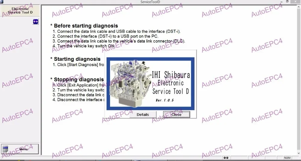 IHI Shibaura Electronic Service Tool D