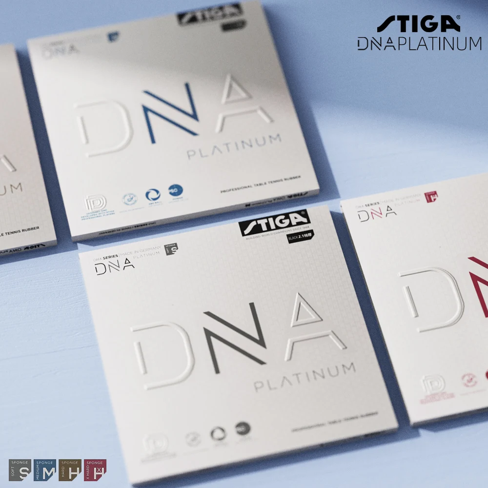 

Платиновая губка для настольного тенниса STIGA DNA SERIES XH/H/M/S Pips-in Original STIGA DNA Ping Pong