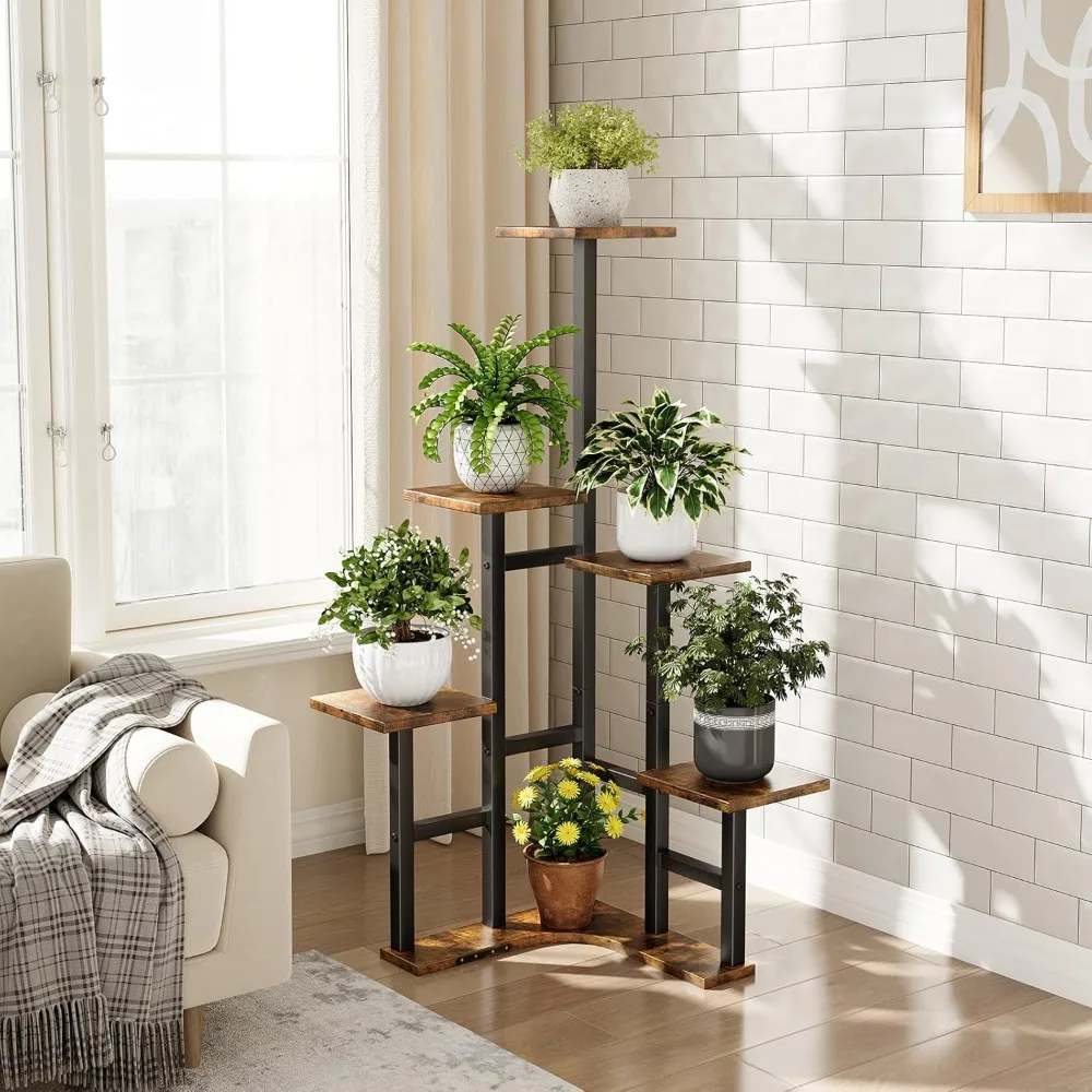

Corner Plant Stand Indoor, 6 Tier Corner Plant Shelf Flower Stand for Multiple Plants, Plant Shelves Organizer Rack
