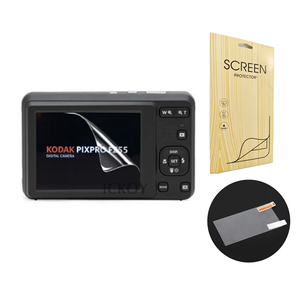 Storage Carrying Protect Case + Screen Protector Shield Film for KODAK PIXPRO FZ55 Camera Accessories