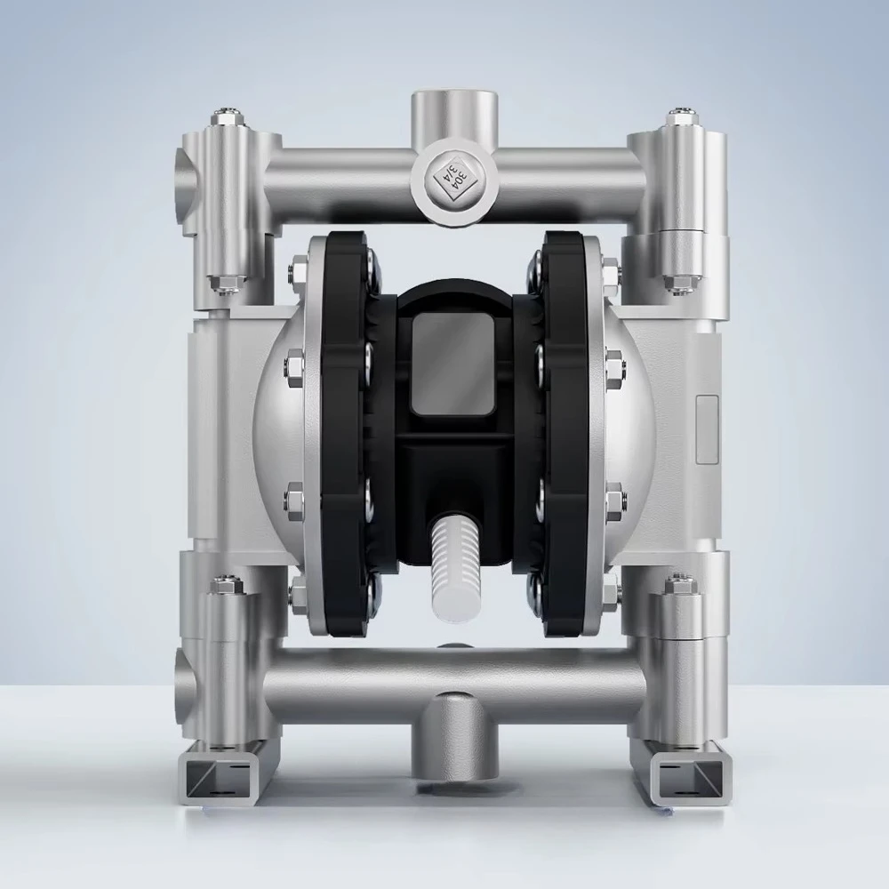 1/2 Inch Simple Maintenance Diaphragm Pump Aluminum Alloy Pneumatic for Paint Glue Ink Delivery Sands Fluids Transfer